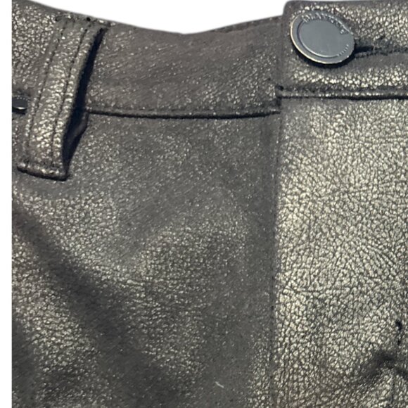 BLANKNYC Spray On Super Skinny Textured Ankle Pants Size 27 Black Rocker Biker - Picture 11 of 15